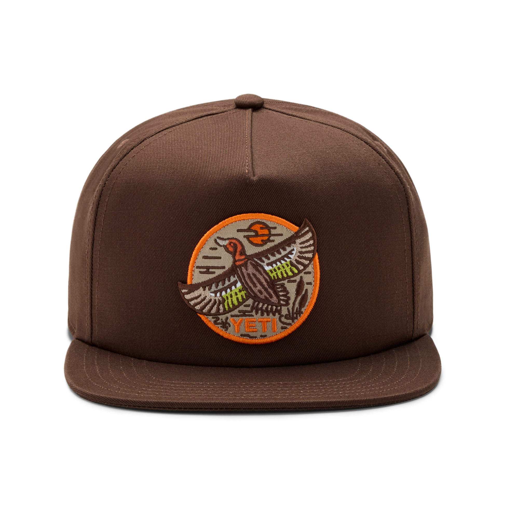 YETI YETI® BFTW Duck Flat Brim Hat Dark Brown