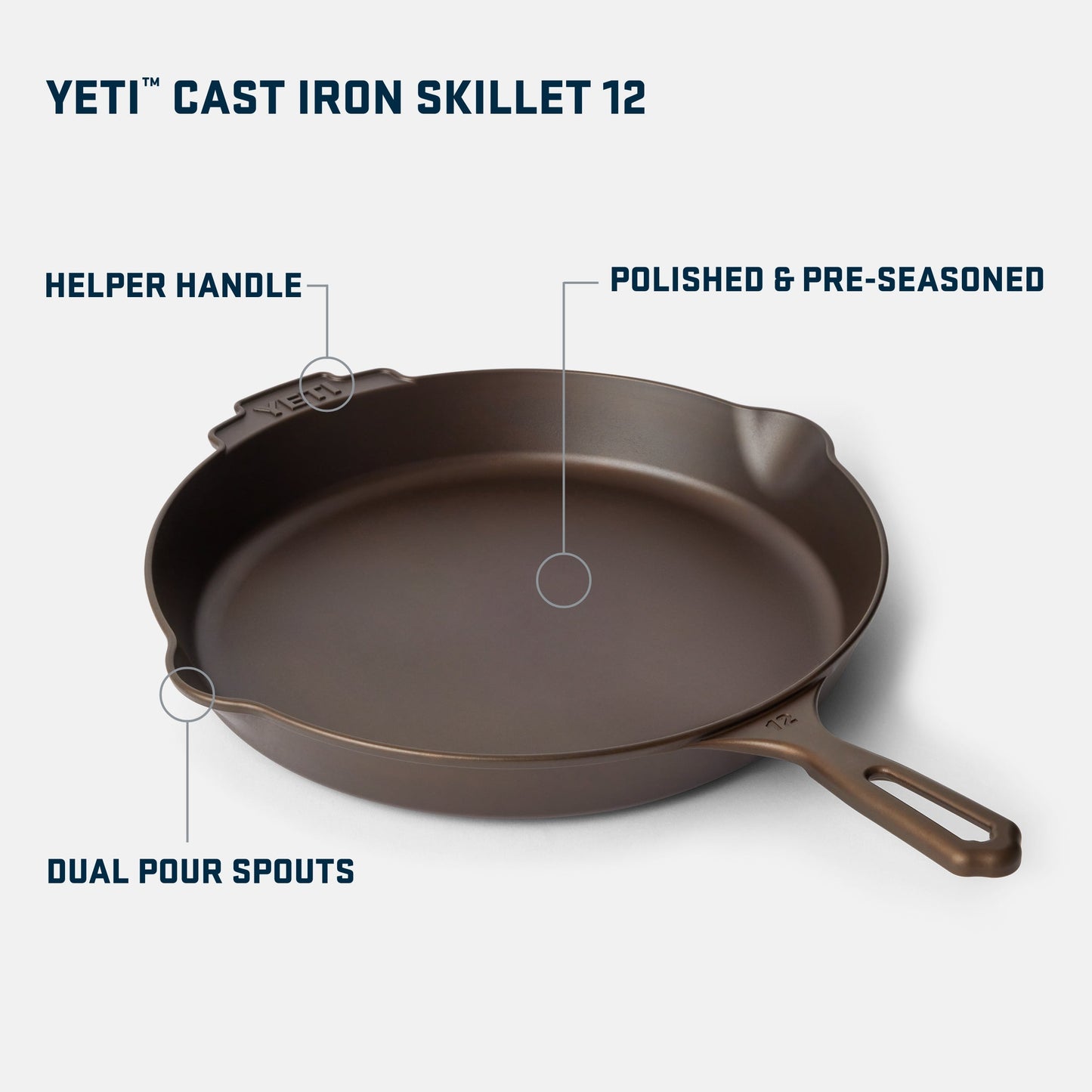 YETI YETI™ 12 Cast Iron Skillet Cast Iron