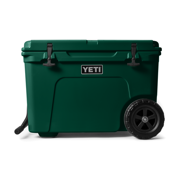 YETI Tundra HaulĀ® Wheeled Cool Box Black Forest Green
