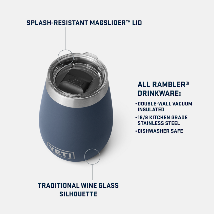 YETI Rambler® 10 oz (296 ml) Wine Tumbler White