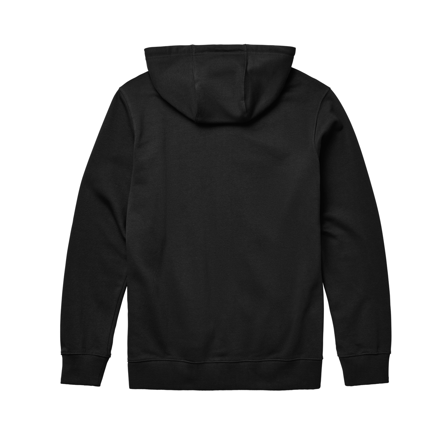 YETI Hoody van geborstelde fleece met volledige rits Zwart