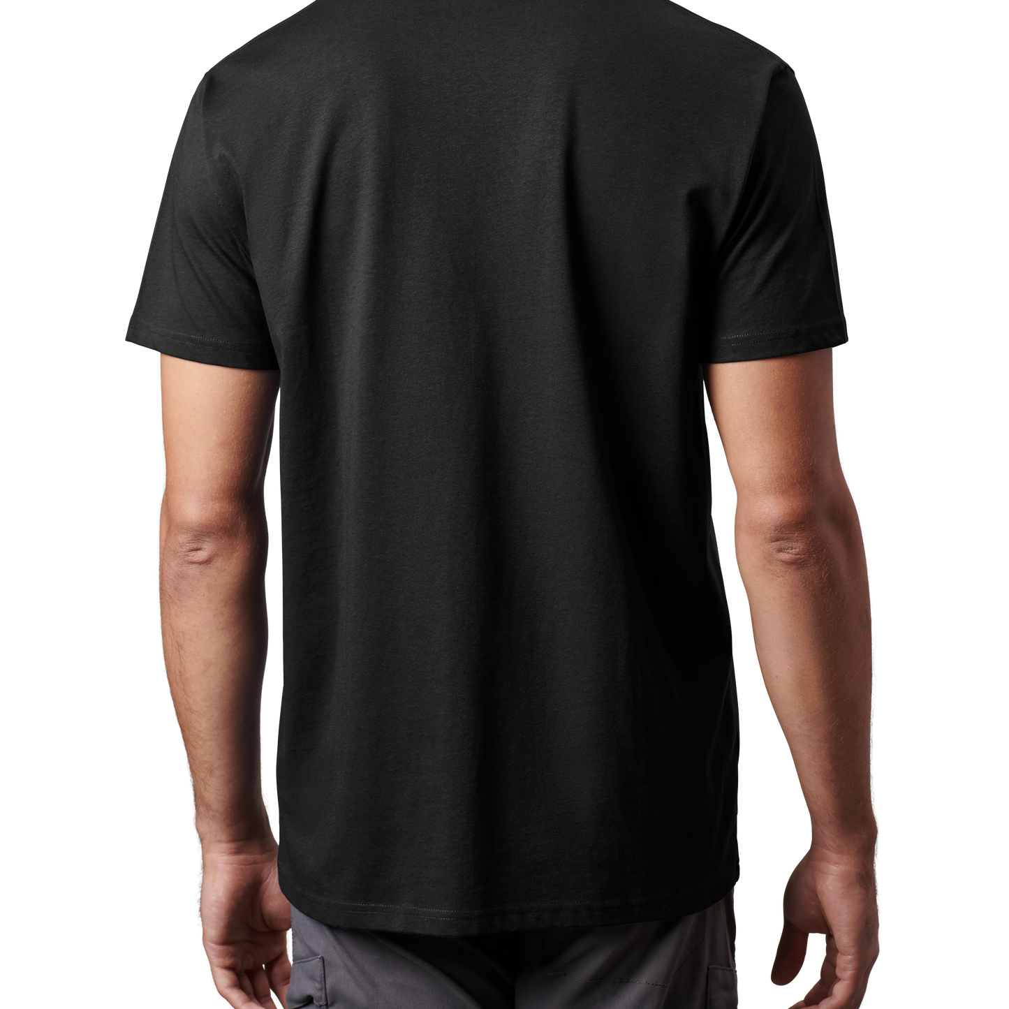 YETI Premium T-shirt met korte mouwen met zakje Zwart