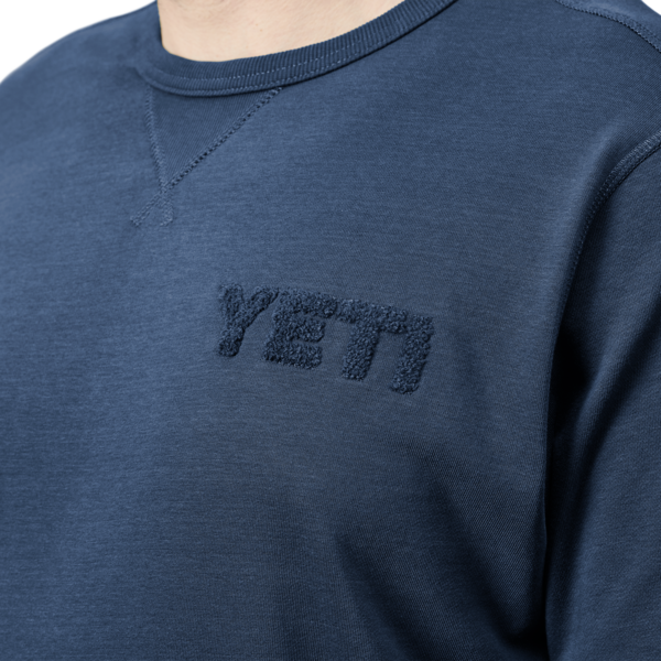 YETI Hoody van sweatstof met volledige rits Navy