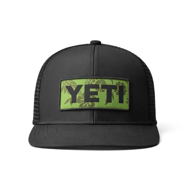 YETI Truckerspet met logo-badge Zwart