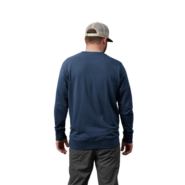 YETI Hoody van sweatstof met volledige rits Navy