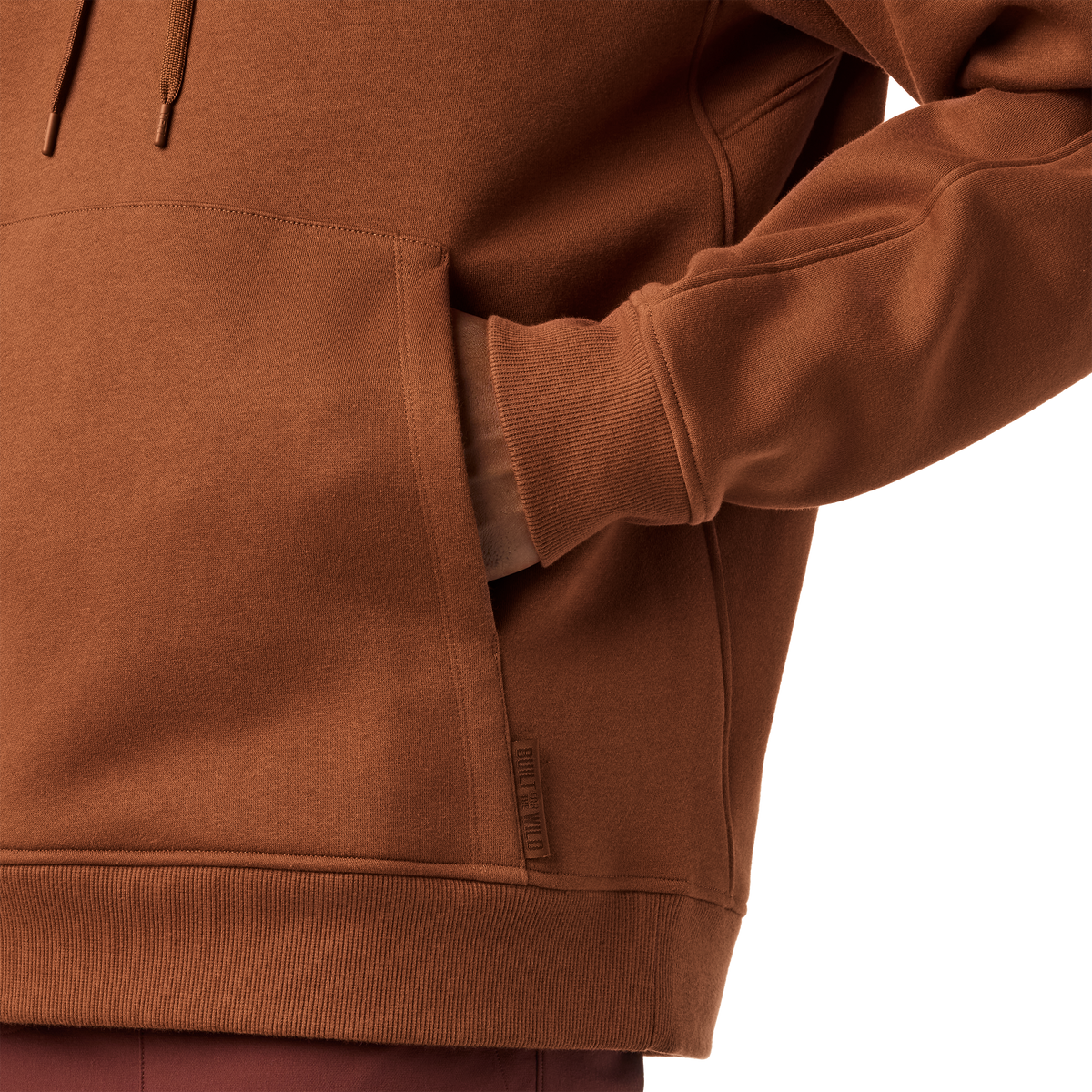 YETI YETI™ Logo Built for the Wild Fleece Hoodie Rust