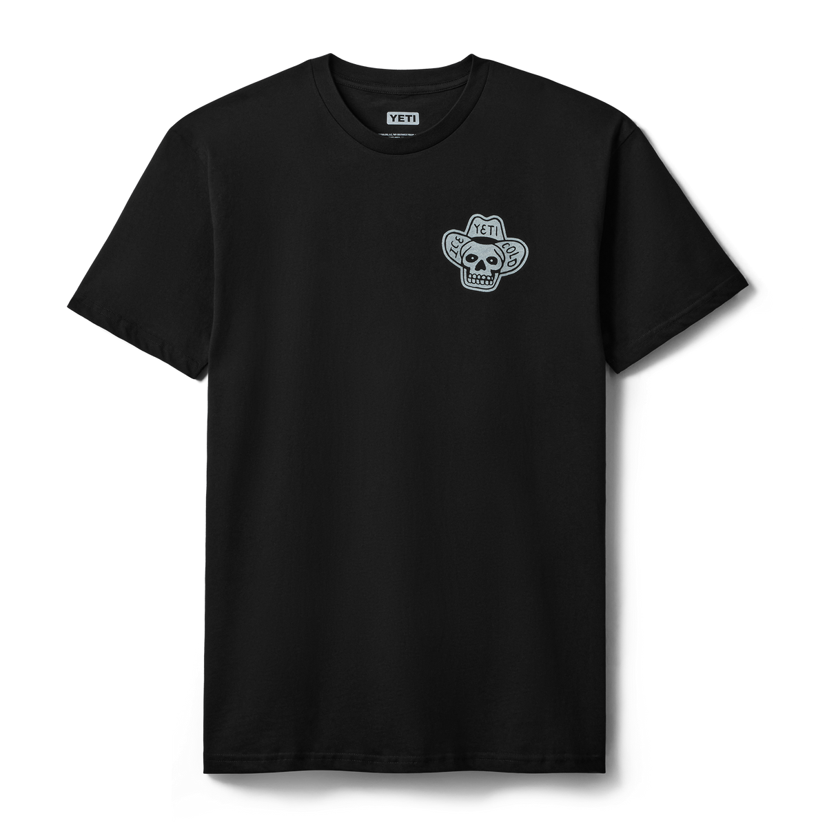 YETI Cowboy Skull Short Sleeve T-Shirt Black