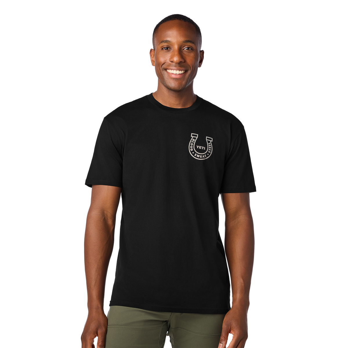 YETI Horseshoe Short Sleeve T-Shirt Black