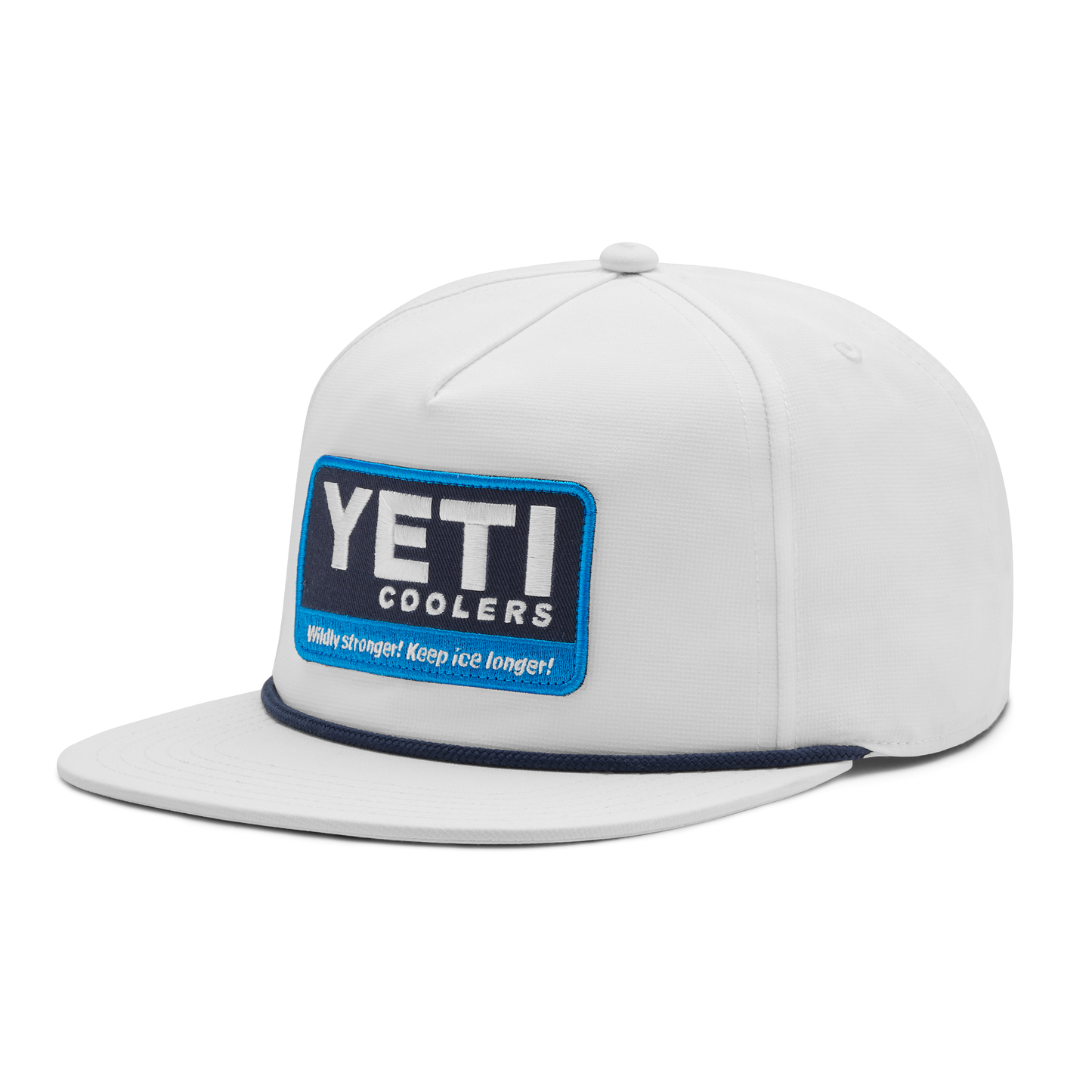 Yeti Coolers® Wildly Stronger Flat Brim Rope Hat White