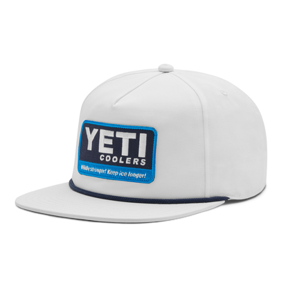 Yeti Coolers® Wildly Stronger Flat Brim Rope Hat White