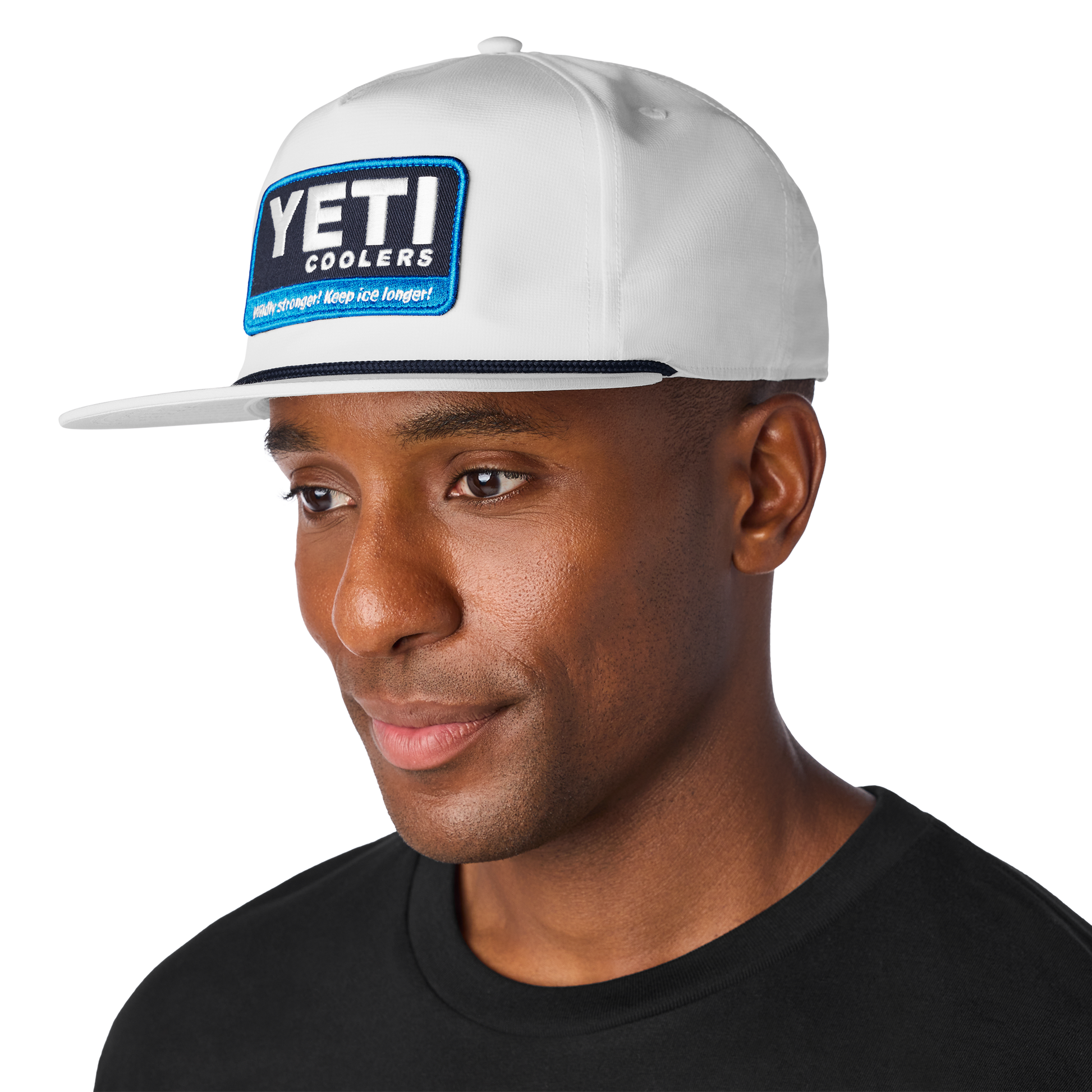 Yeti Coolers® Wildly Stronger Flat Brim Rope Hat White