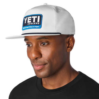 Yeti Coolers® Wildly Stronger Flat Brim Rope Hat White