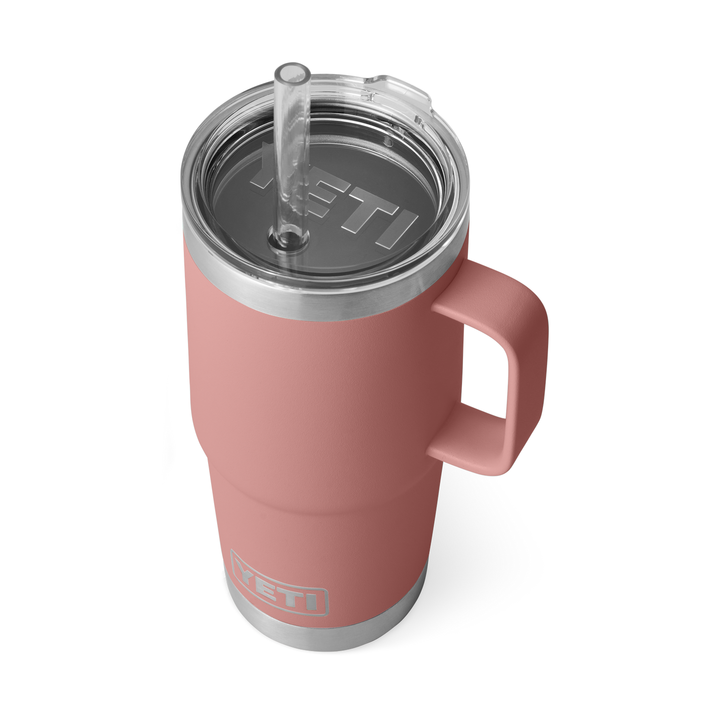 YETI Rambler® Mok Van 25 oz (710 ml) Met Rietjesdeksel Sandstone Pink