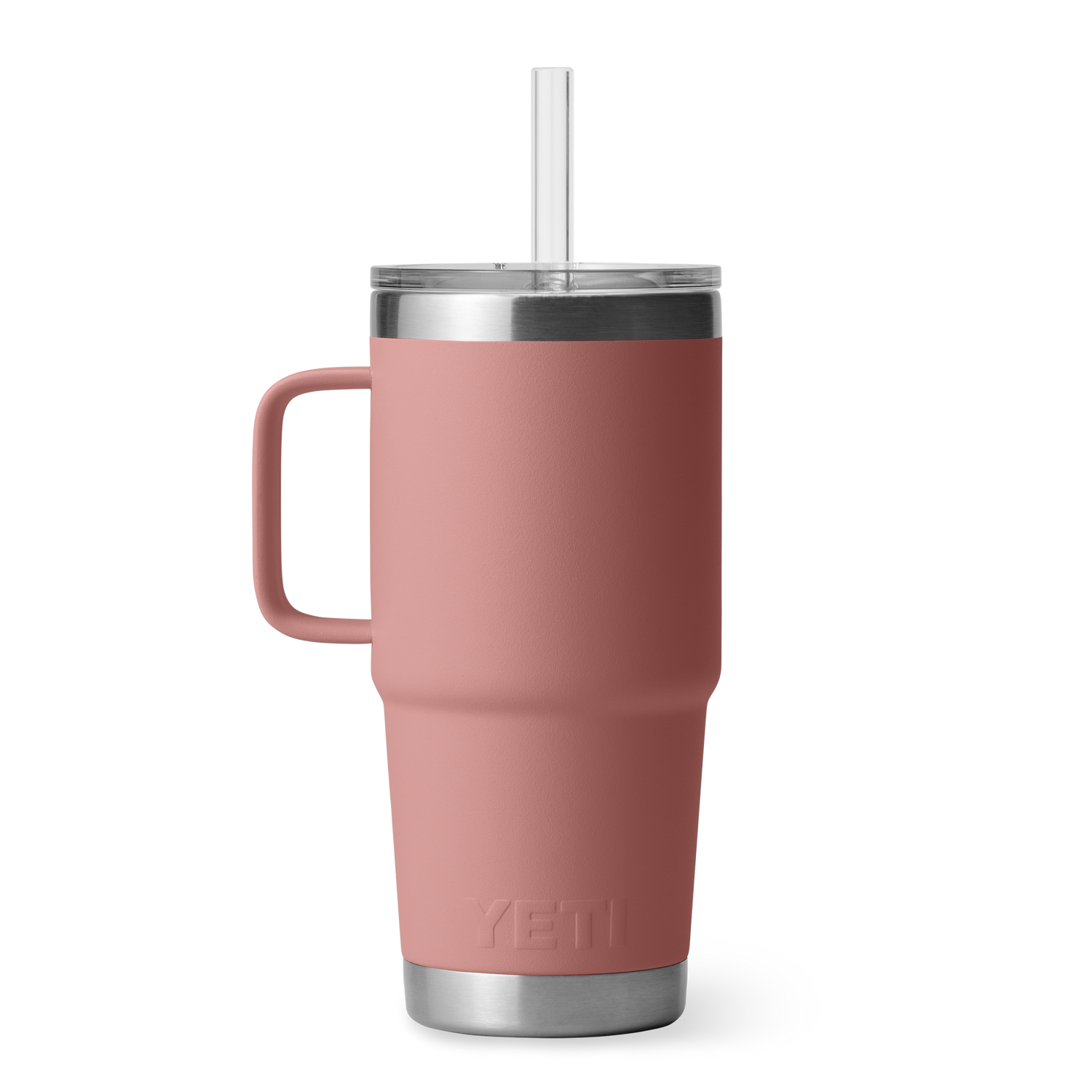 YETI Rambler® Mok Van 25 oz (710 ml) Met Rietjesdeksel Sandstone Pink