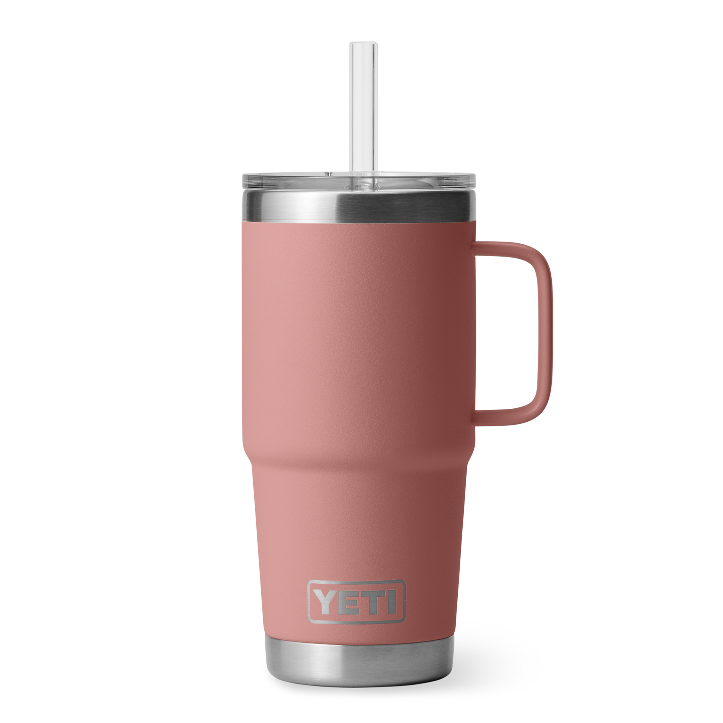 YETI Rambler® Mok Van 25 oz (710 ml) Met Rietjesdeksel Sandstone Pink