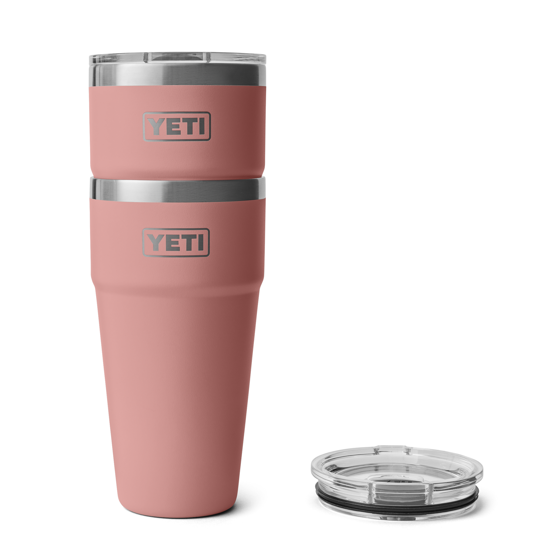 YETI Rambler® Stapelbare beker van 30 oz (887 ml) Sandstone Pink