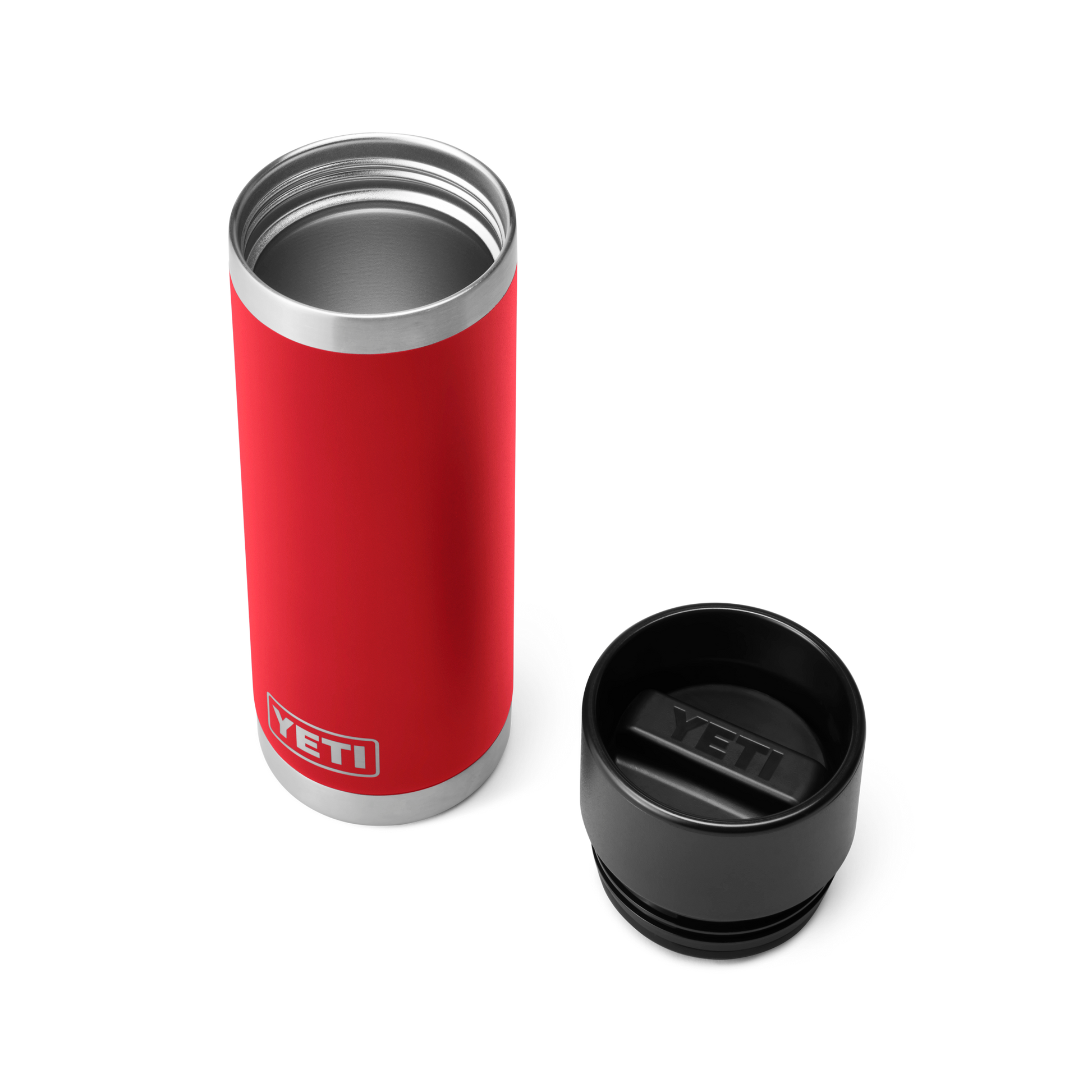 YETI Rambler® 18 oz Fles van 532 ml met HotShot-dop Rescue Red