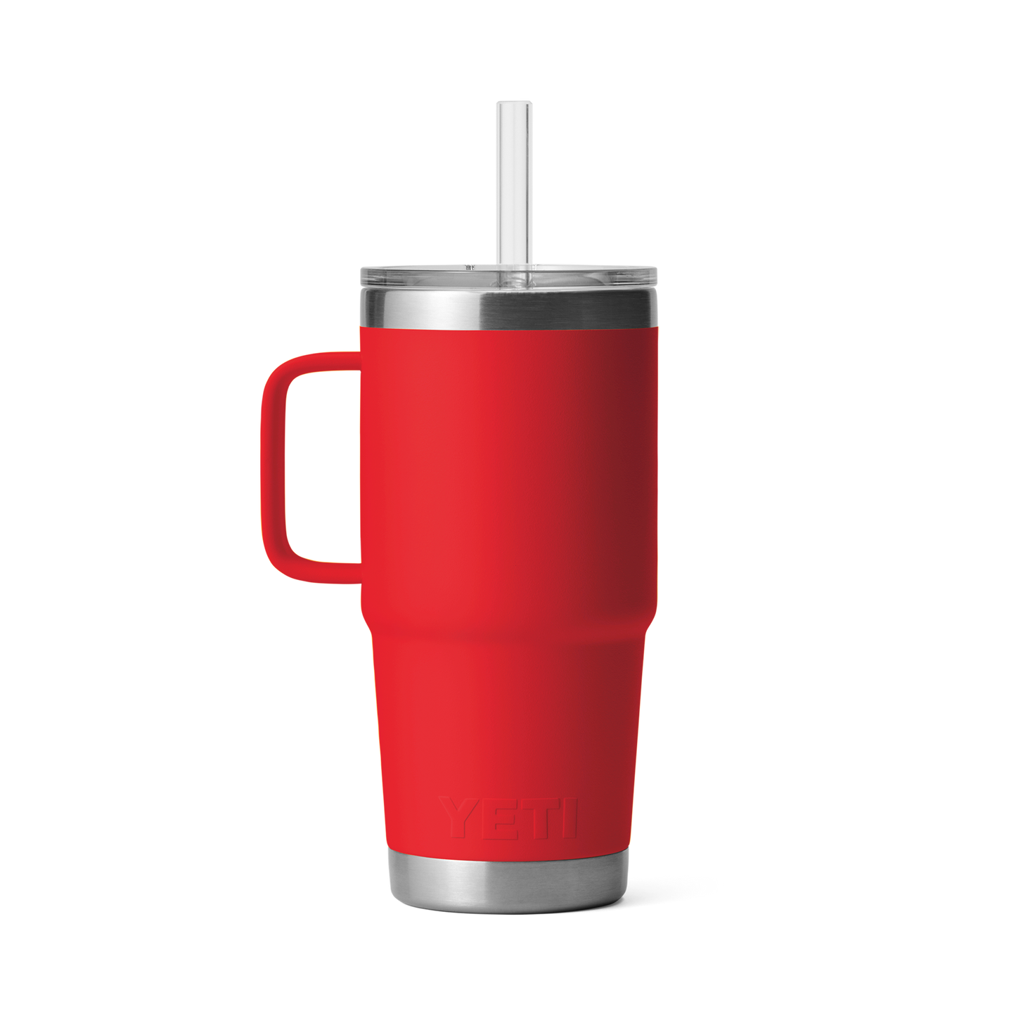 YETI Rambler® Mok Van 25 oz (710 ml) Met Rietjesdeksel Rescue Red
