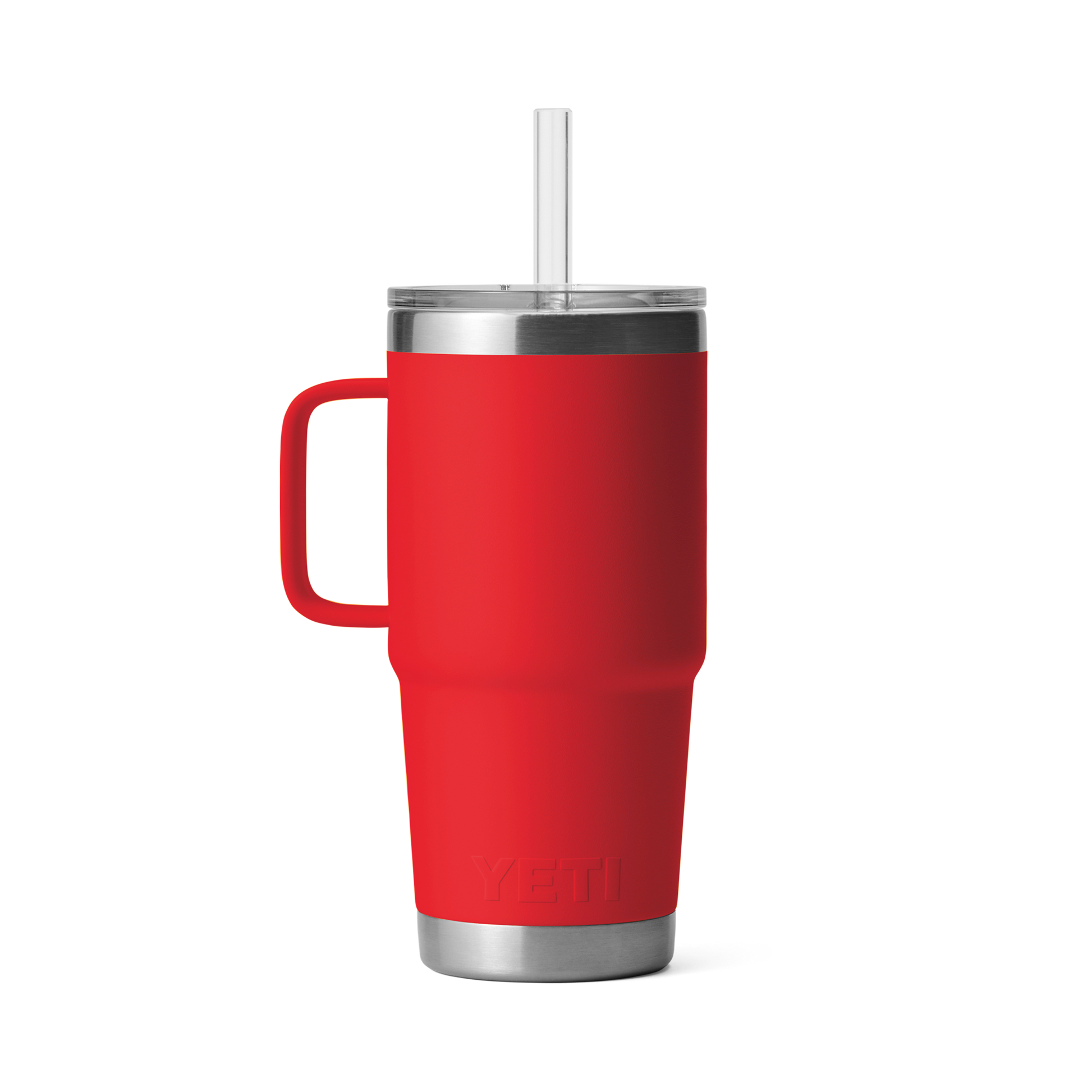 YETI Rambler® Mok Van 25 oz (710 ml) Met Rietjesdeksel Rescue Red