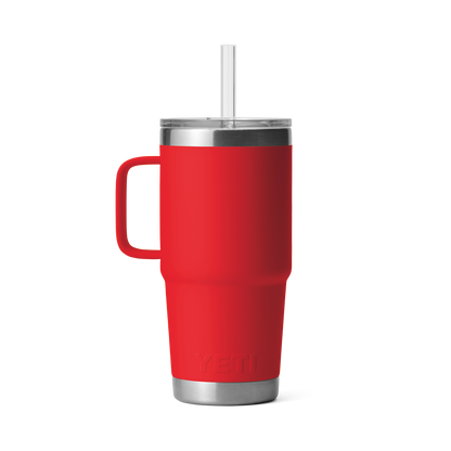 YETI Rambler® Mok Van 25 oz (710 ml) Met Rietjesdeksel Rescue Red