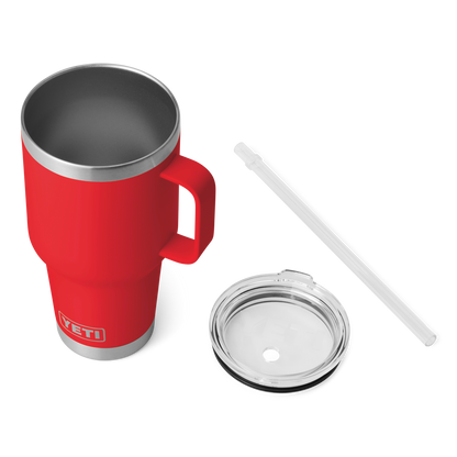 YETI Rambler® Mok Van 35 oz (994 ml) Met Rietjesdeksel Rescue Red