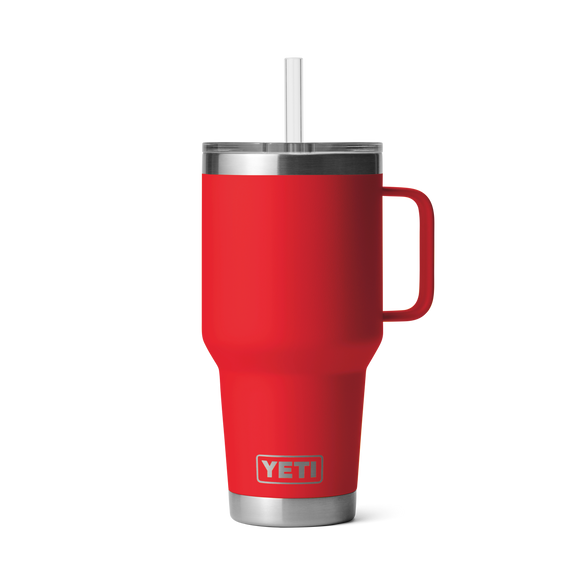 YETI Rambler® Mok Van 35 oz (994 ml) Met Rietjesdeksel Rescue Red