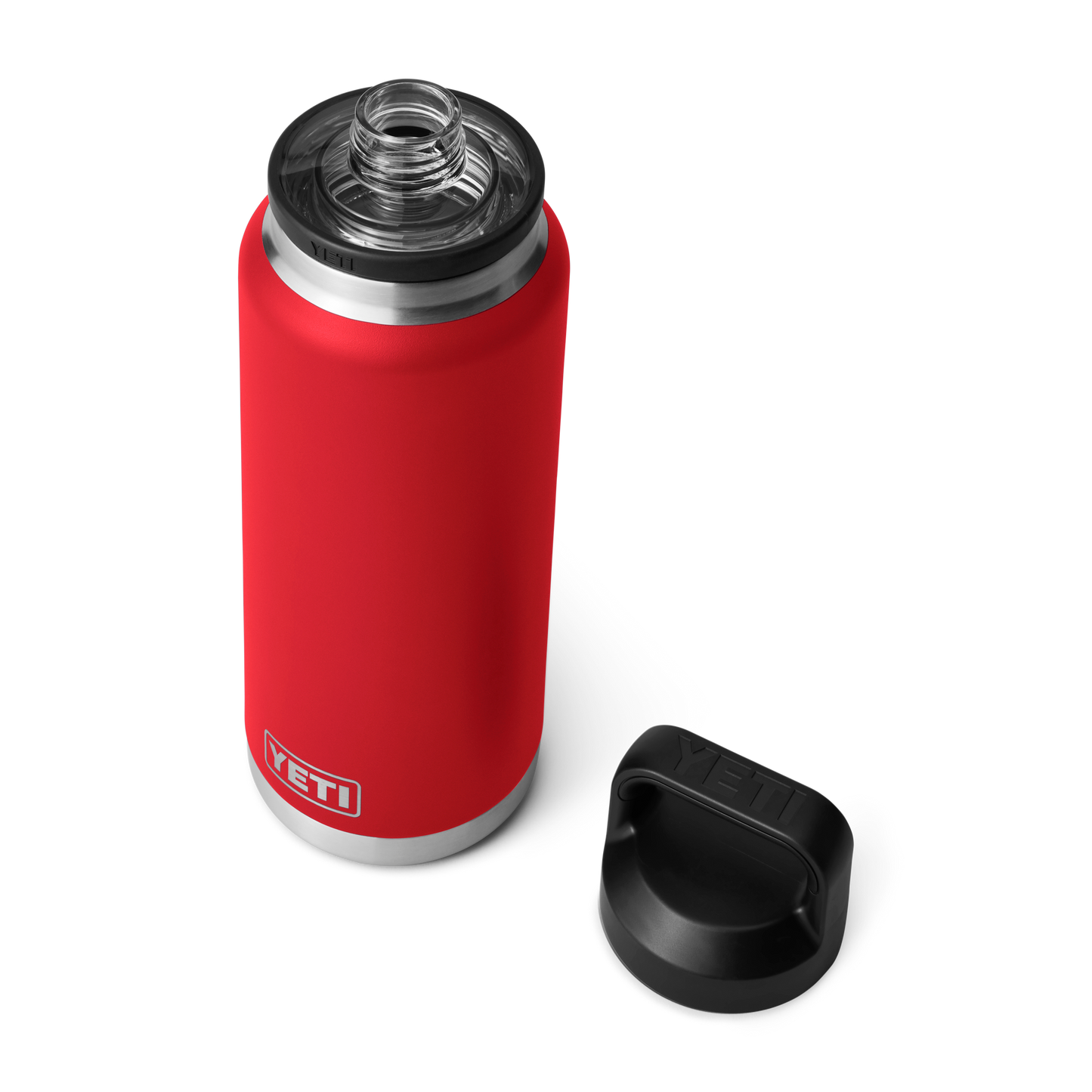 YETI Rambler® 36 oz Fles van 1065 ml met Chug Cap Rescue Red