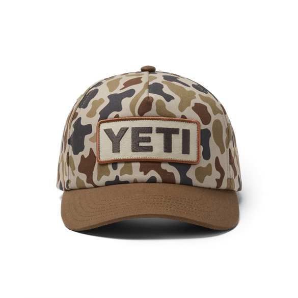 YETI® Wetlands Camo geweven snapback met platte rand