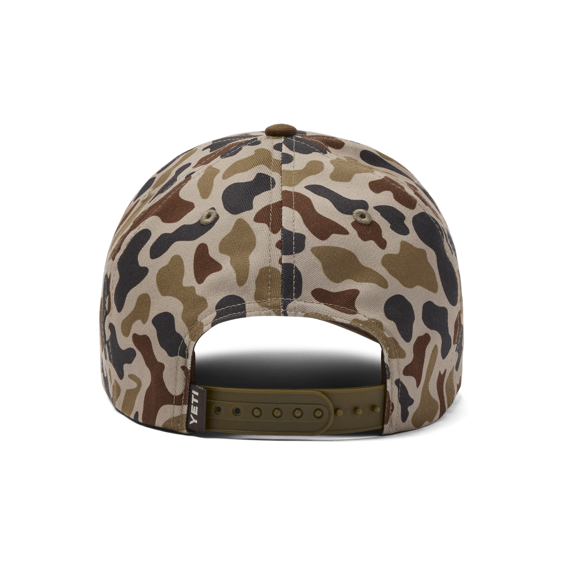 YETI® Wetlands Camo geweven snapback met platte rand