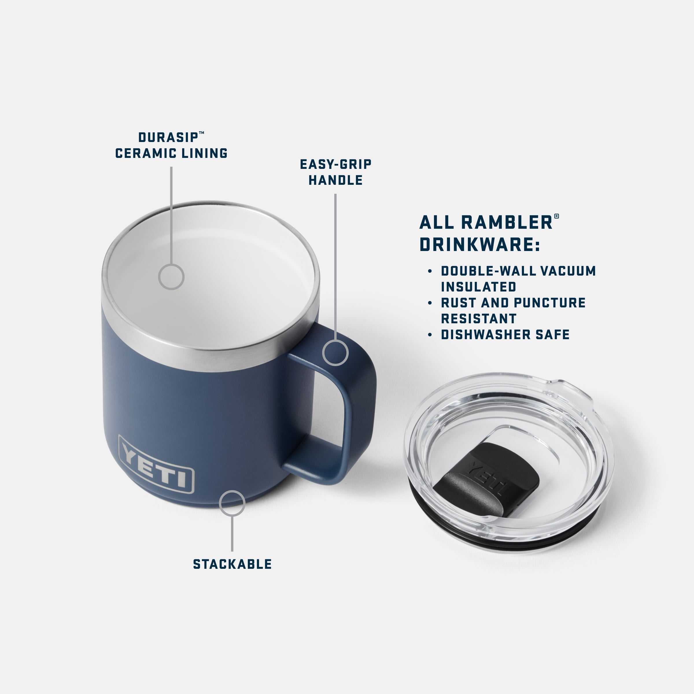 YETI Rambler 10 oz Mug 正規品　ペア YETI Rambler® stapelbare mok van 10 oz (295 ml) – YETI EUROPE