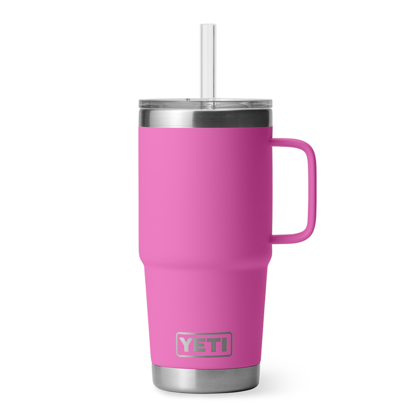 YETI Rambler® Mok Van 25 oz (710 ml) Met Rietjesdeksel Wildflower Fuchsia