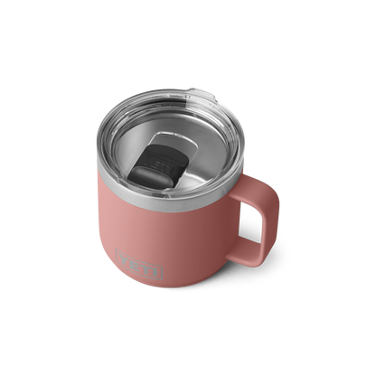 YETI Rambler® 14 oz (414 ml) Stapelbare Mok van Sandstone Pink
