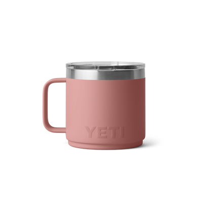 YETI Rambler® 14 oz (414 ml) Stapelbare Mok van Sandstone Pink