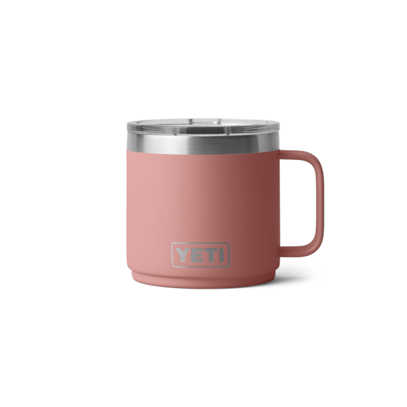 YETI Rambler® 14 oz (414 ml) Stapelbare Mok van Sandstone Pink