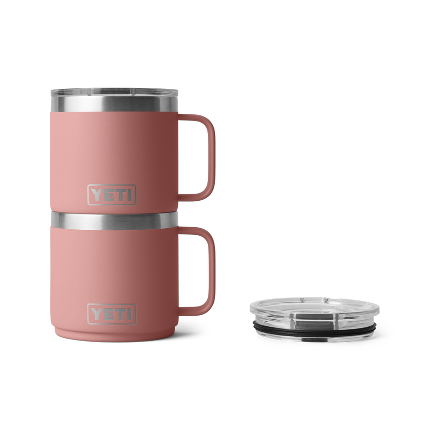 YETI Rambler® 14 oz (414 ml) Stapelbare Mok van Sandstone Pink