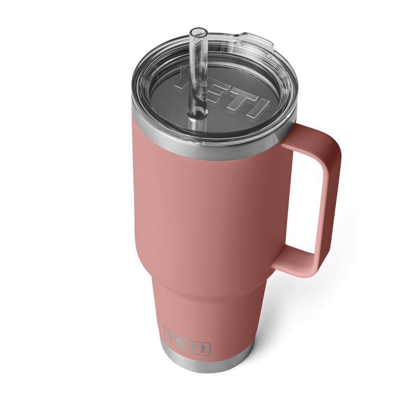 YETI Rambler® Mok Van 42 oz (1242 ml) Met Rietjesdeksel Sandstone Pink