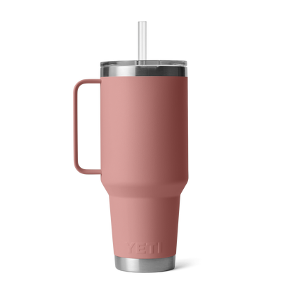 YETI Rambler® Mok Van 42 oz (1242 ml) Met Rietjesdeksel Sandstone Pink