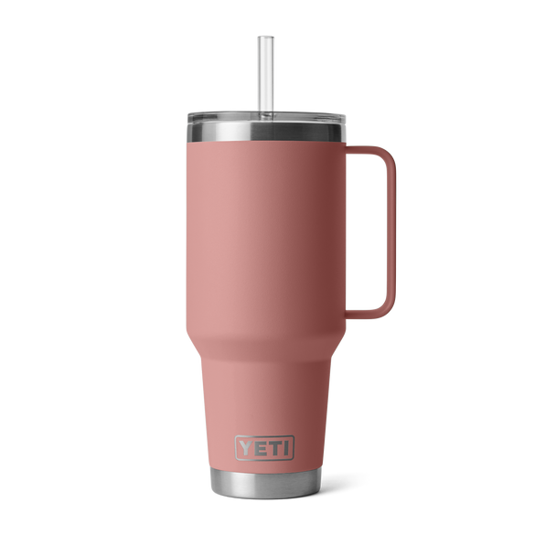 YETI Rambler® Mok Van 42 oz (1242 ml) Met Rietjesdeksel Sandstone Pink