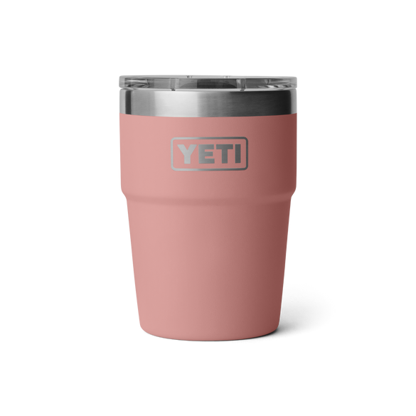 YETI Rambler® Stapelbare beker van 16 oz (473 ml) Sandstone Pink