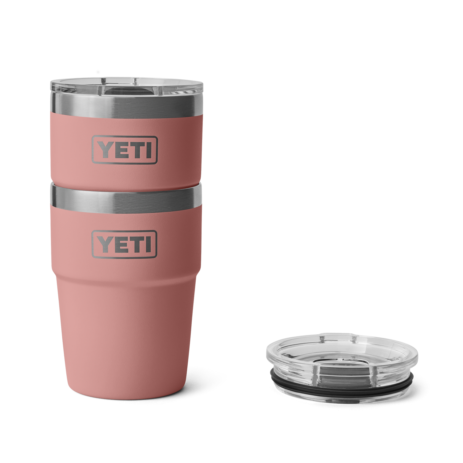 YETI Rambler® Stapelbare beker van 16 oz (473 ml) Sandstone Pink