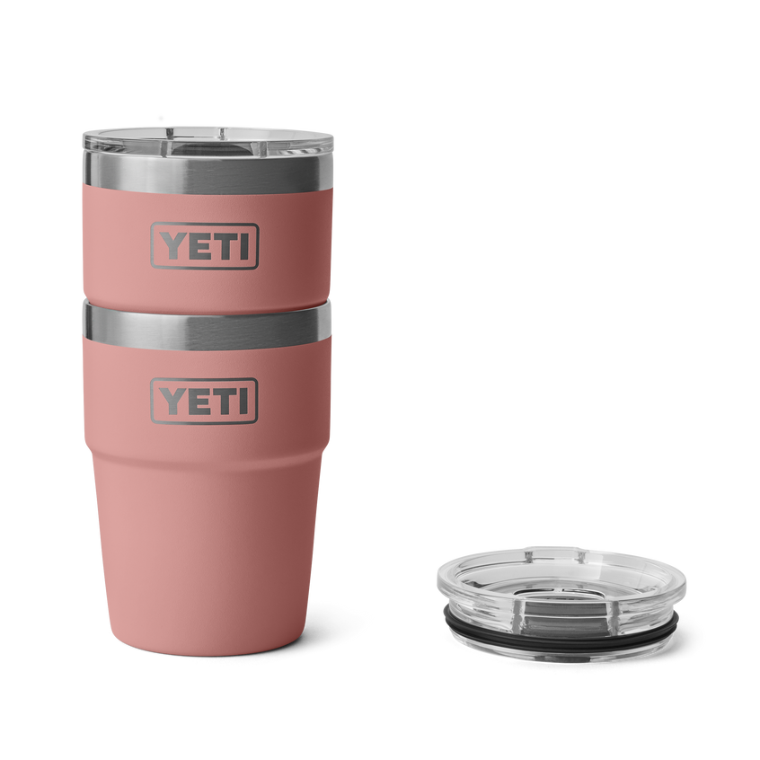 YETI Rambler® Stapelbare beker van 16 oz (473 ml) Sandstone Pink