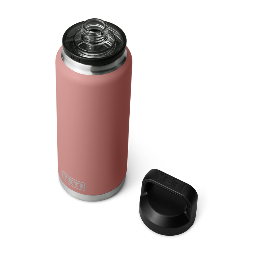 YETI Rambler® 36 oz Fles van 1065 ml met Chug Cap Sandstone Pink