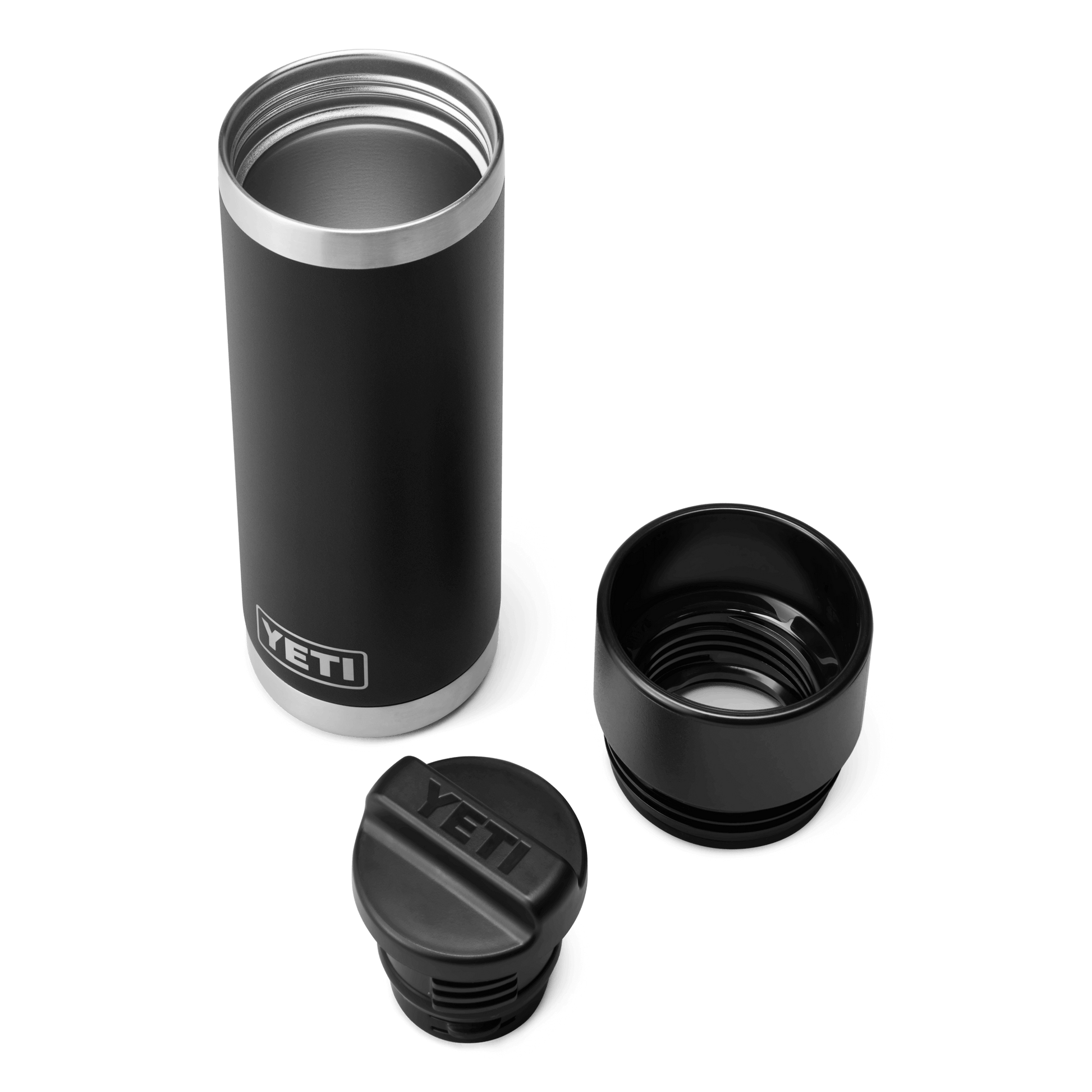 YETI Rambler® 18 oz Fles van 532 ml met HotShot-dop Zwart