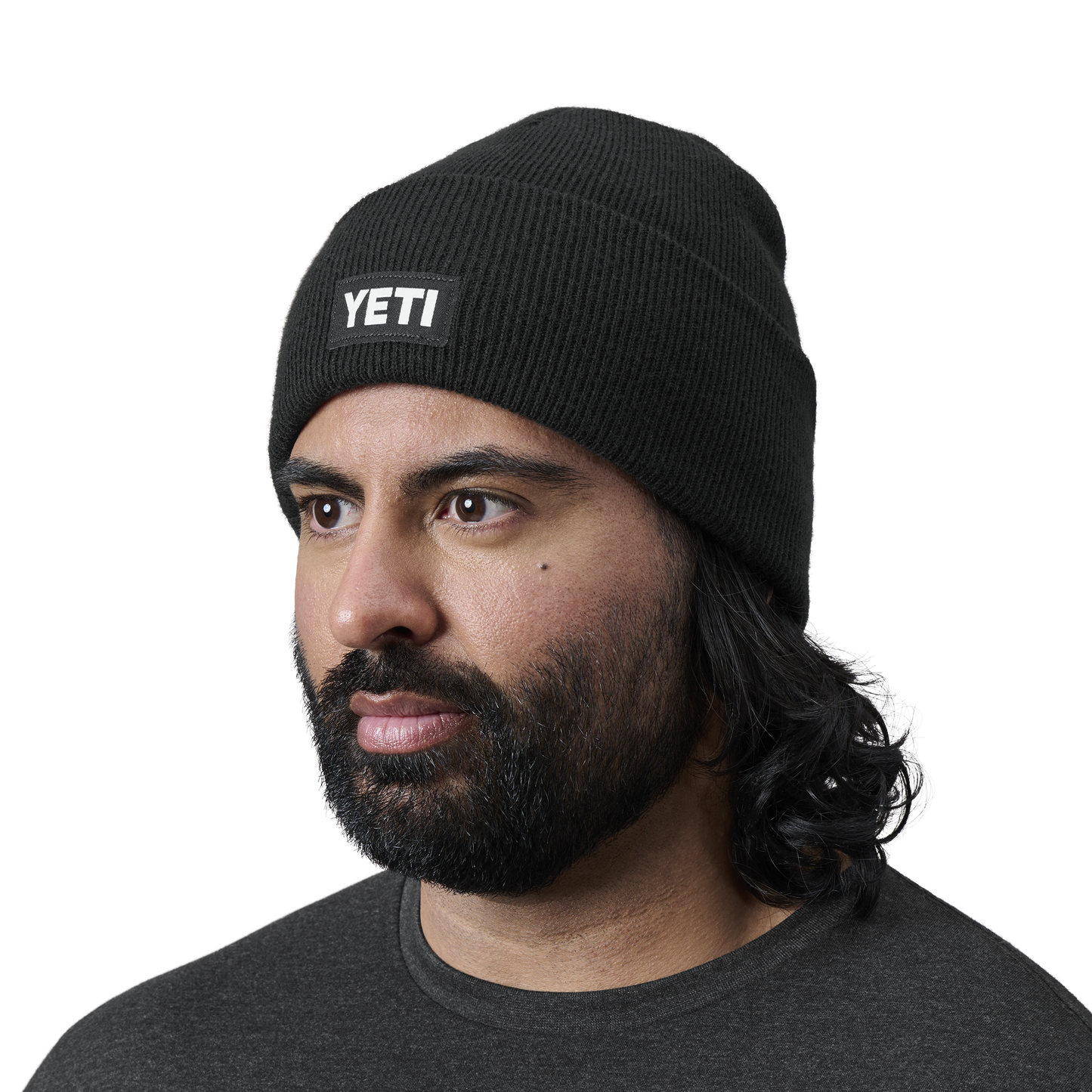 YETI Beanie met logo Zwart