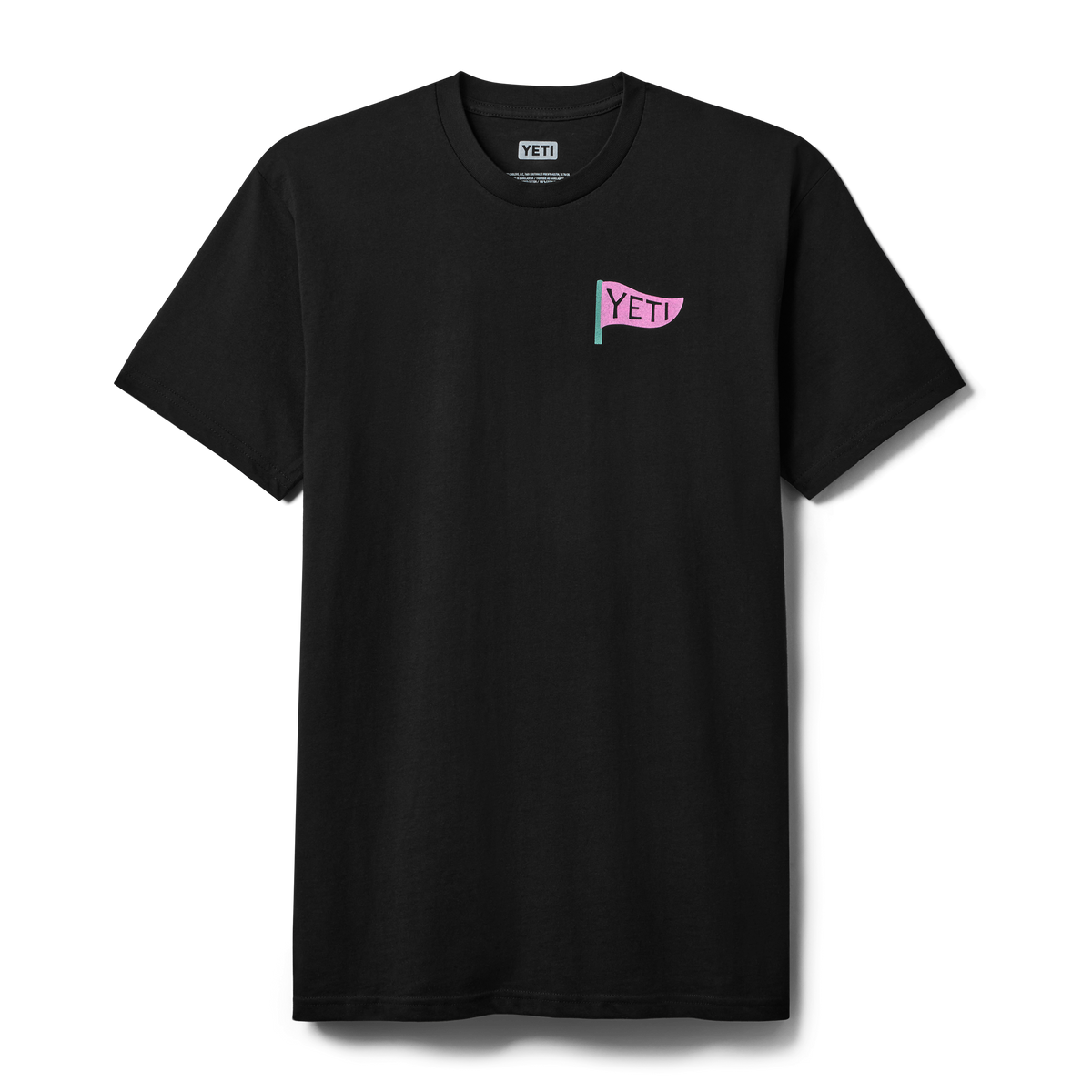 YETI Flamingo Short Sleeve T-Shirt Black