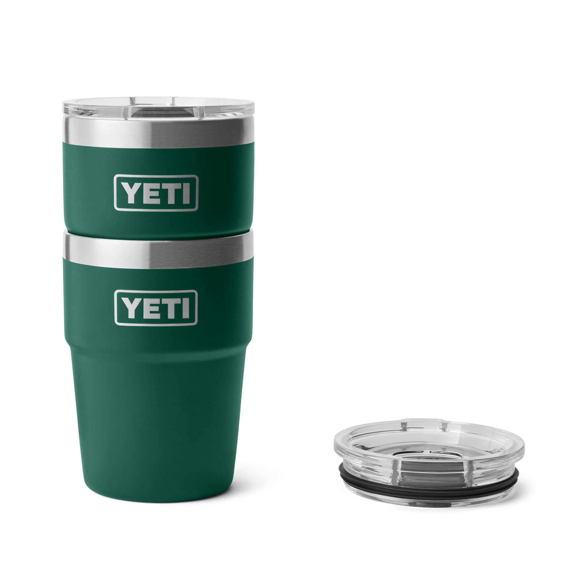 YETI Rambler® Stapelbare beker van 16 oz (473 ml) Black Forest Green