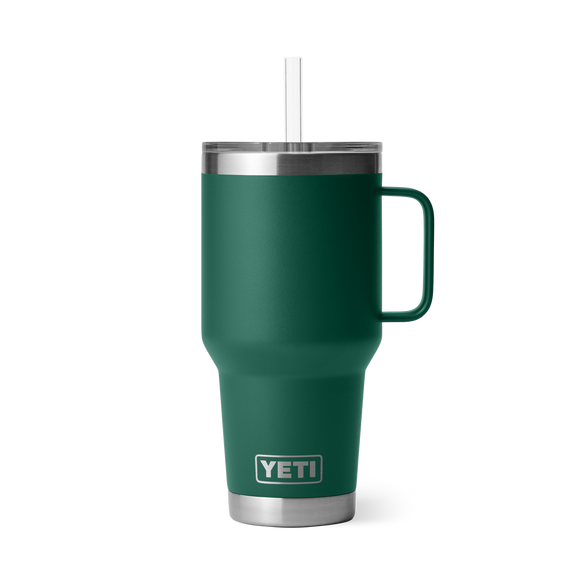 YETI Rambler® 35 oz (1 l) Straw Mug Black Forest Green