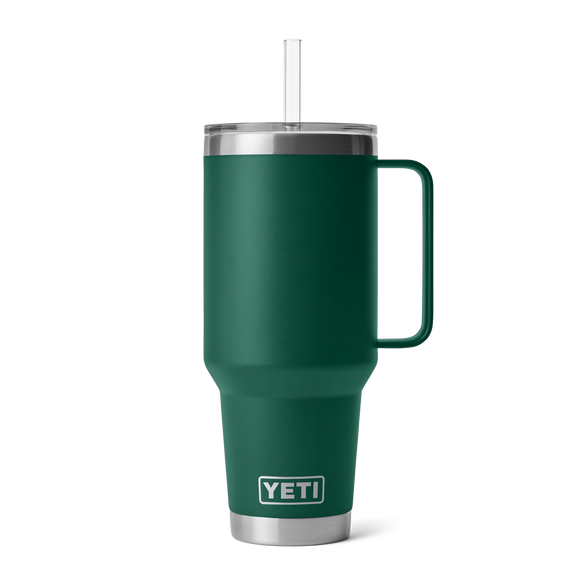 YETI Rambler® 42 oz (1.2 l) Straw Mug Black Forest Green