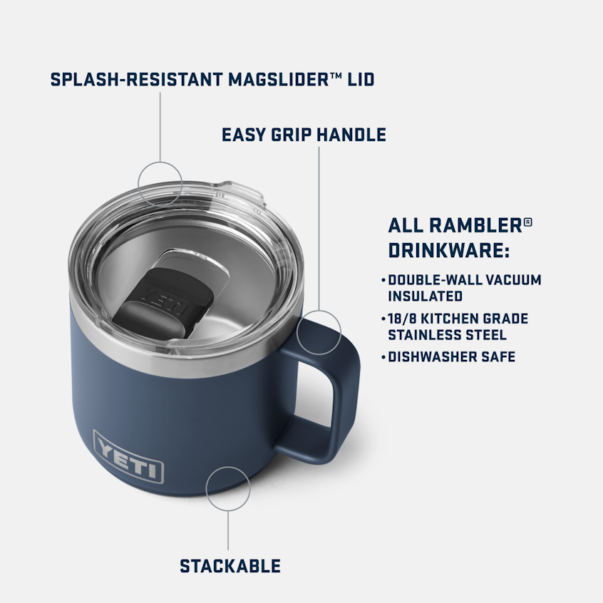 YETI Rambler® 14 oz (414 ml) Stackable Mug King Crab