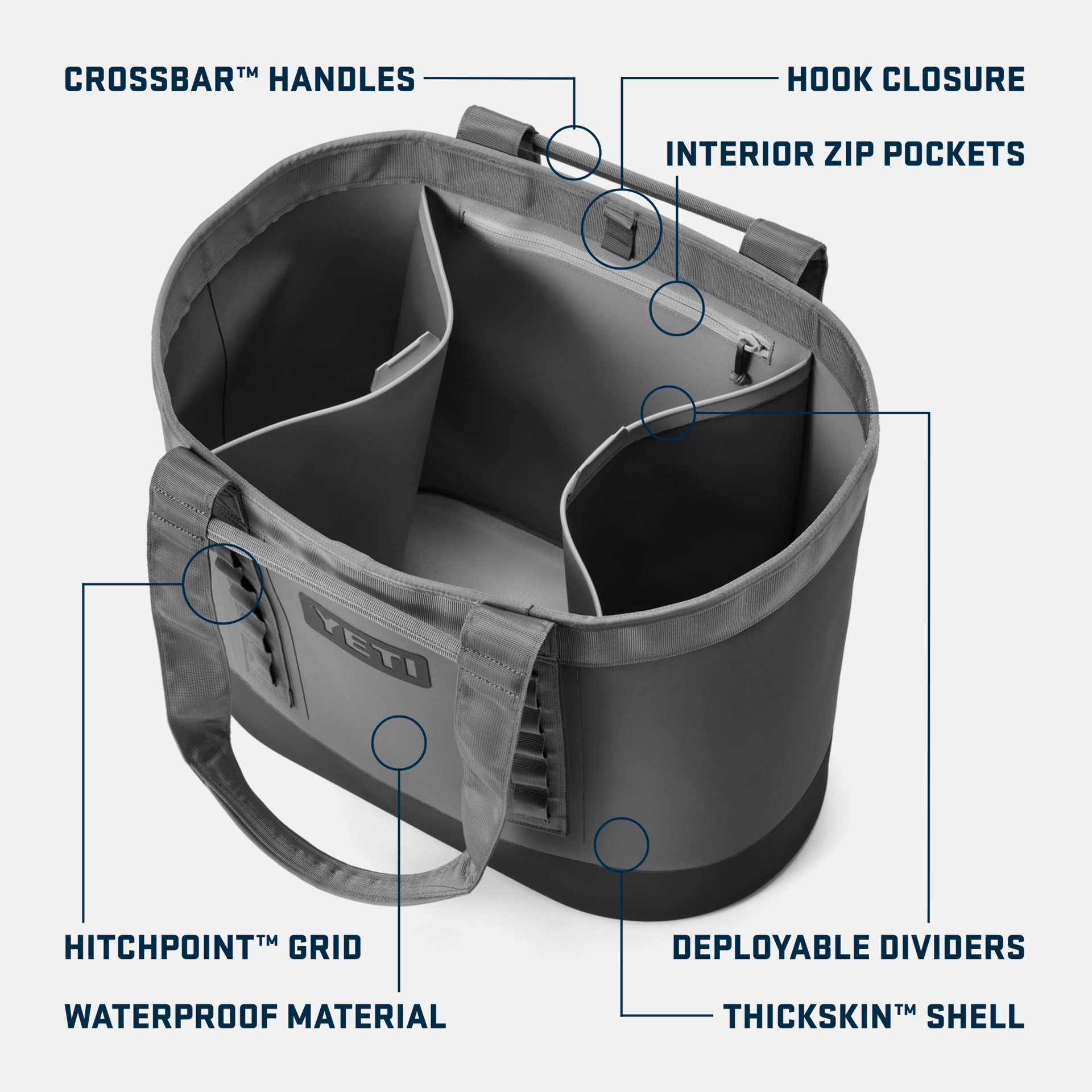 YETI Camino® 50 Carryall Storm Grey